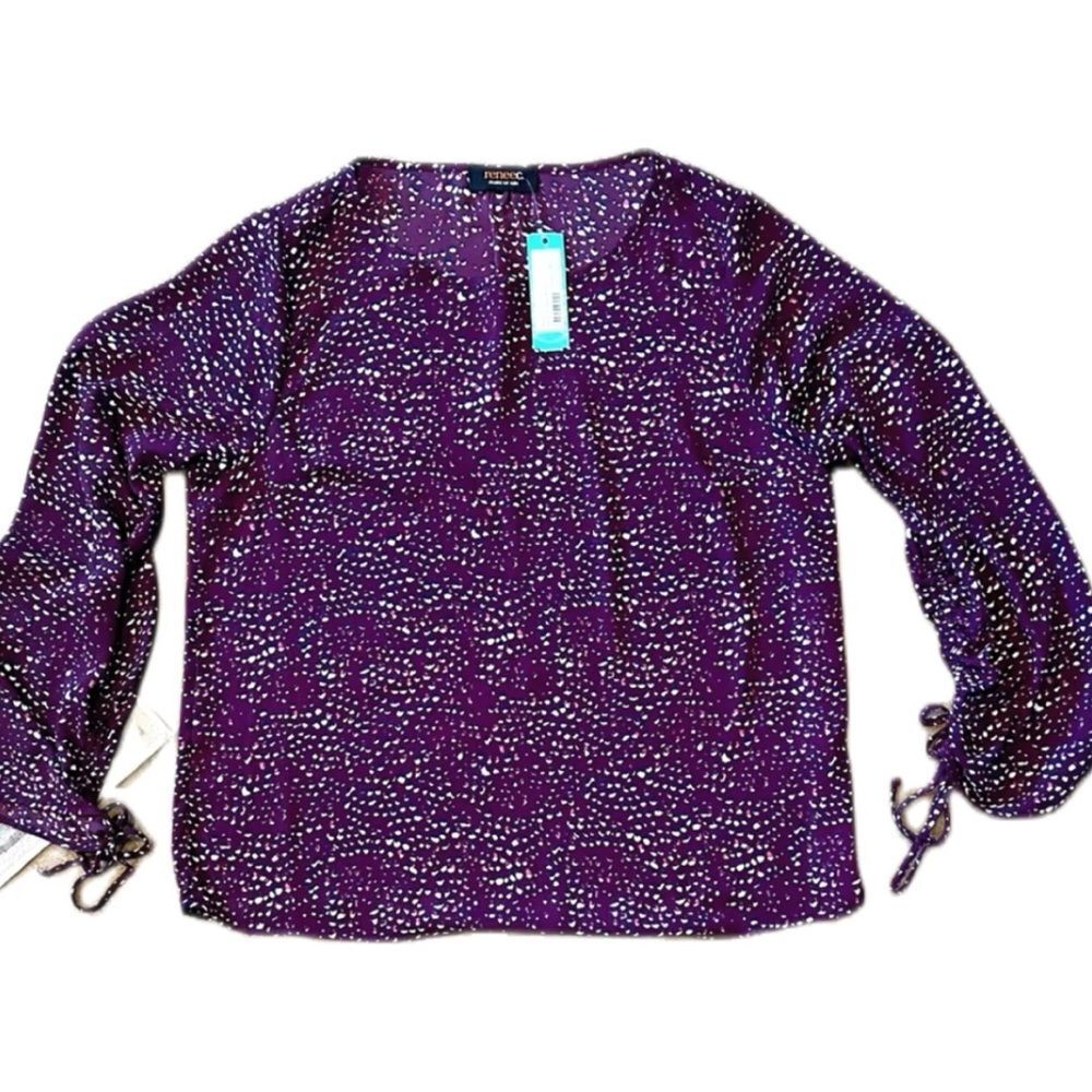 Tie sleeve blouse